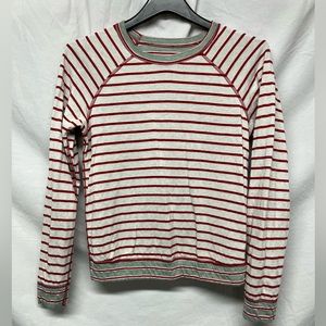Marine layer reversible long sleeve striped shirt, size S